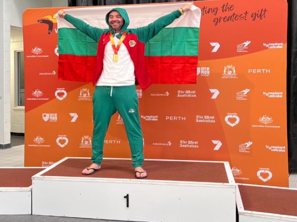 Георги Пеев спечели златен медал на Световното първенство за трансплантирани