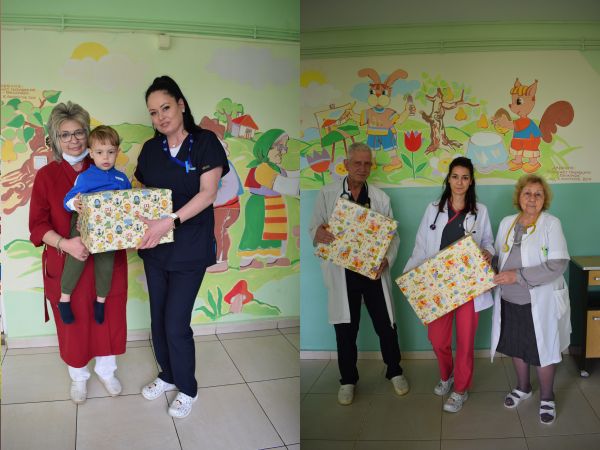 Първите дарения от благотворителната кампания Помагаме заедно получиха двете детски
