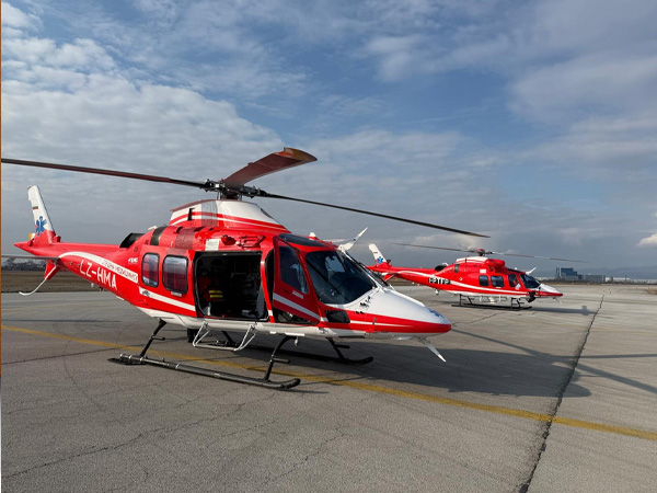 Вторият хеликоптер за оказване на спешна медицинска помощ по въздуха