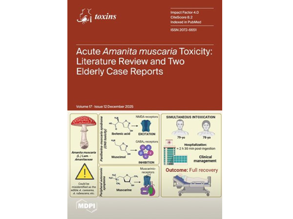 Научна публикация на МУ - Варна е избрана за корица на списание Toxins