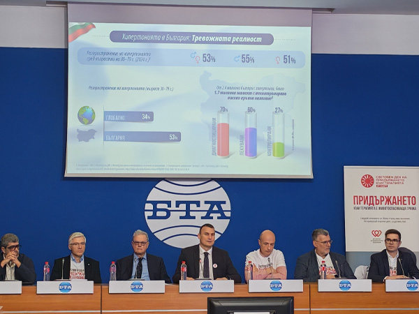 2,4 млн. души живеят с артериална хипертония, но само 18% контролират кръвното си