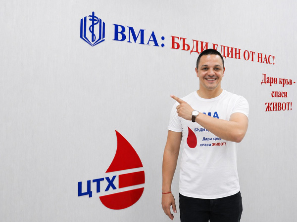 Плувецът Цанко Цанков подкрепи безвъзмездното кръводаряване