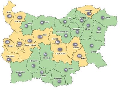 COVID се оттегля: 16 области в зелено, четири – с нулева смъртност
