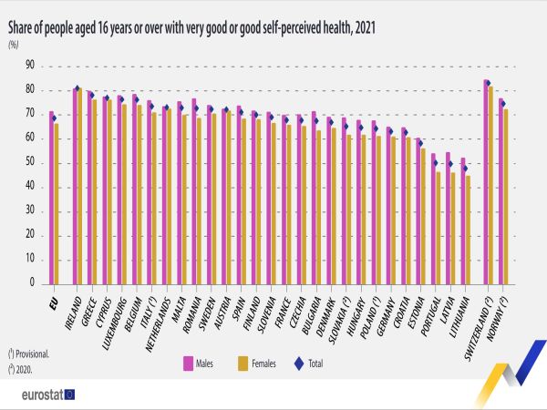 Над 60% от българите оценяват здравето си като добро или много добро