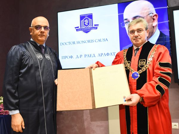 МУ-Варна удостои проф. Раед Арафат с почетното звание „Доктор хонорис кауза“ 